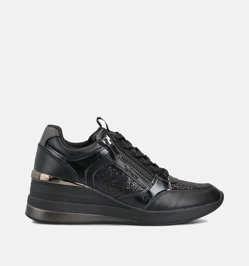 Tamaris Sleehak Sneakers Zwart voor dames (360591) - geschikt voor steunzolen