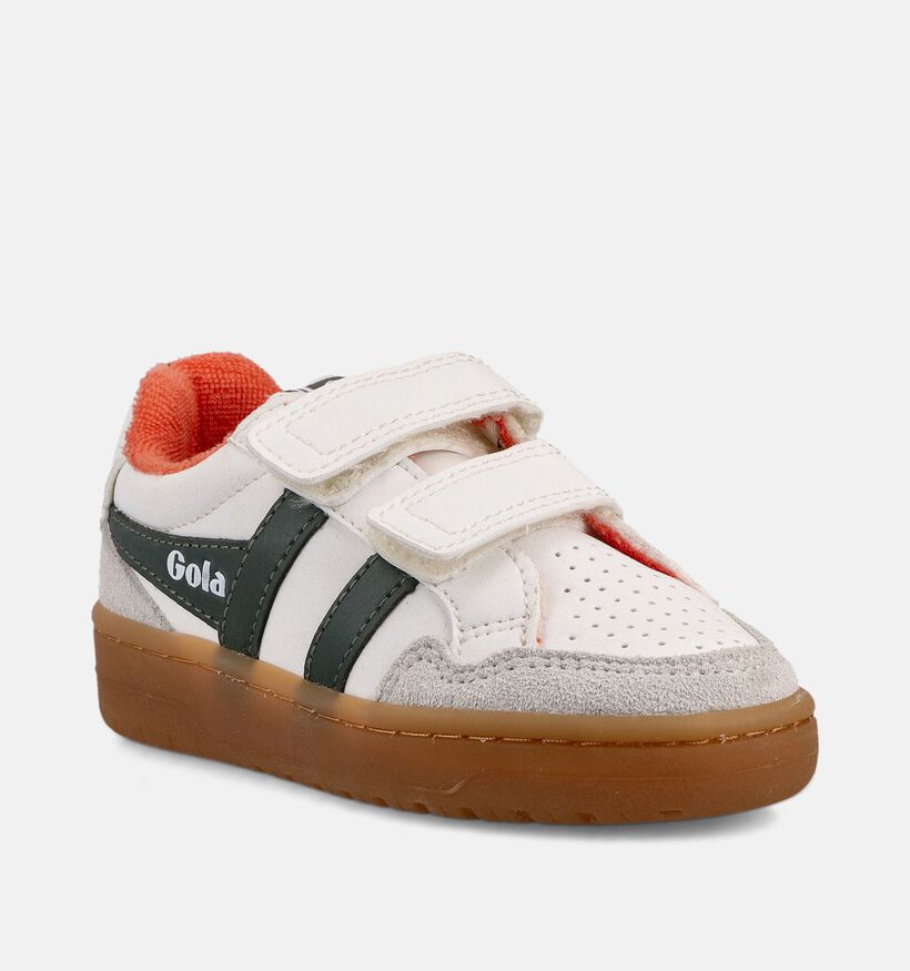 Gola Eagle Strap Witte Sneakers voor meisjes, jongens (368597) - geschikt voor steunzolen