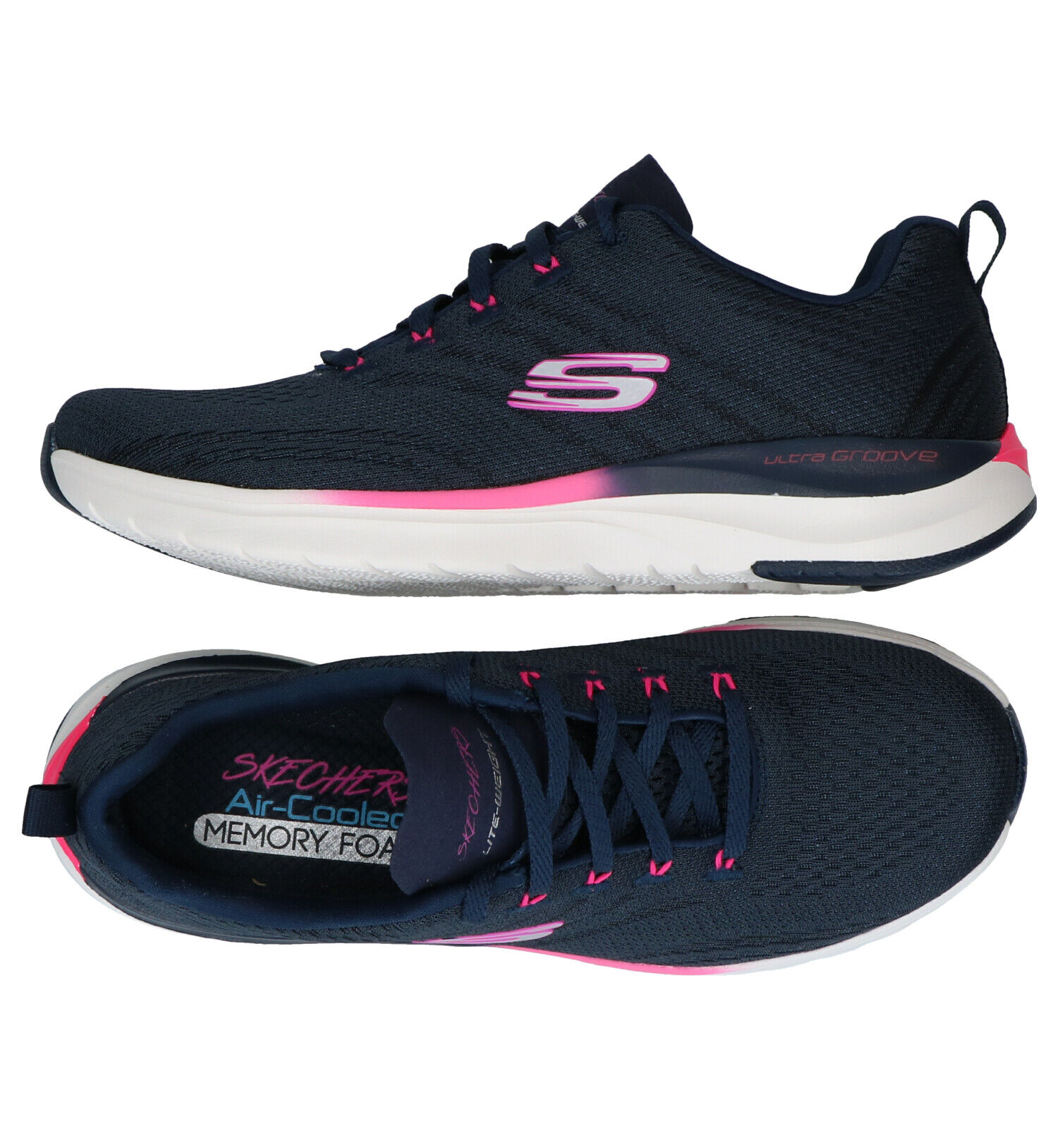 Skechers Ultra Groove Blauwe Sneakers | TORFS.BE | Gratis verzend en retour