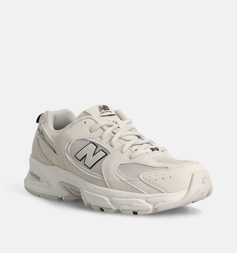 New Balance 530 Baskets en Beige pour filles, garçons (366642) - pour semelles orthopédiques