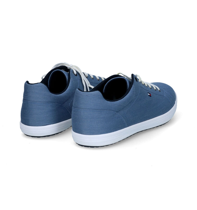 Tommy Hilfiger Essential Chambray Baskets en Gris pour hommes (304045) - pour semelles orthopédiques