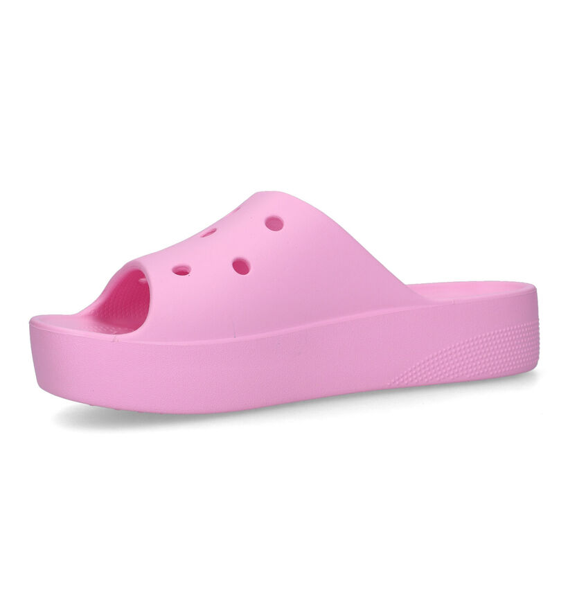 Crocs Classic Platform Nu-pieds en Rose pour femmes (322211)