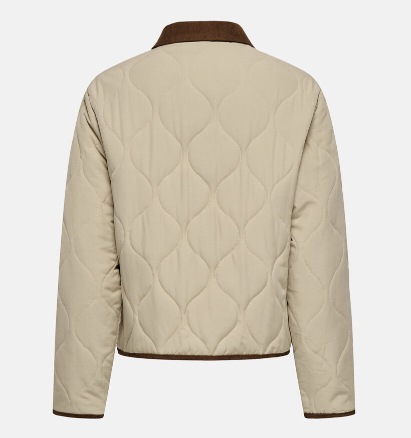 JDY Paula Quilted Barn Shacket Beige Jas voor dames (367915)