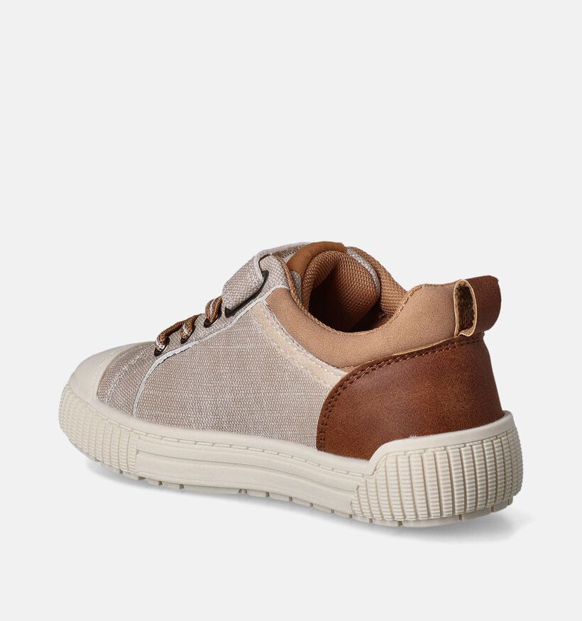 Milo & Mila Beige Velcroschoenen voor jongens (354456)