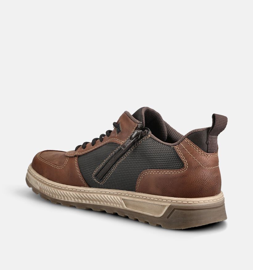 Rieker Antistress Bruine Sneakers met Veter en Rits voor heren (376531)