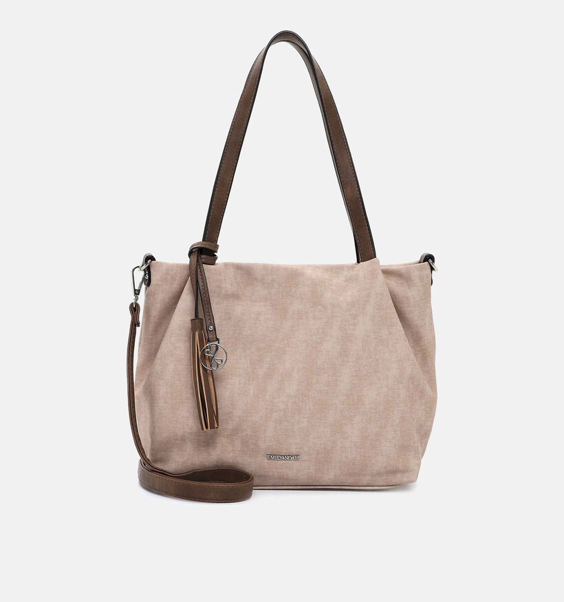 Emily & Noah Elke Blauwe Shopper tas met rits voor dames (340657)