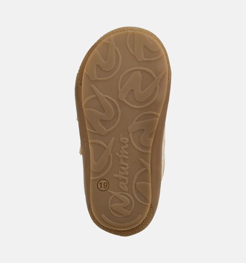 Naturino Cocoon VL Beige Babyschoenen voor meisjes (380197) - geschikt voor steunzolen