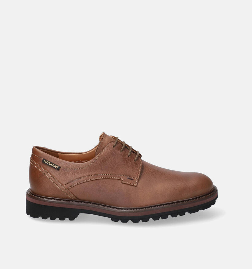 Mephisto Batiste Nevada Chaussures classiques en Cognac pour hommes (379020) - pour semelles orthop&eacute;diques