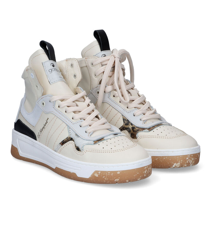 Goosecraft Blake Baskets Hautes en Blanc pour femmes (310100) - pour semelles orthopédiques