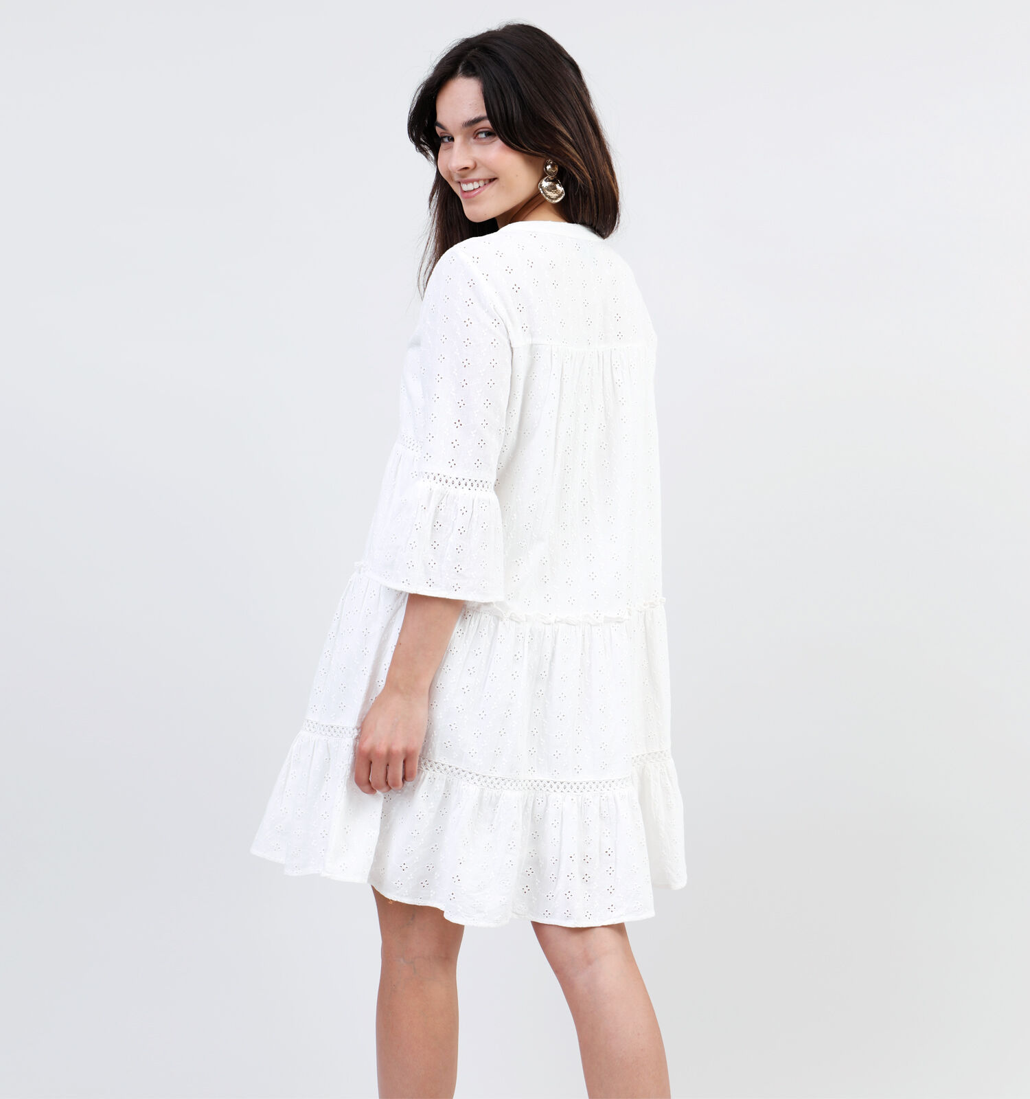 Midi jurk wit