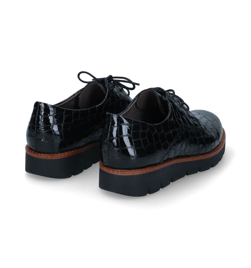 Solmade Zwarte Veterschoenen voor dames (315829) - geschikt voor steunzolen