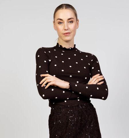 JDY T-shirts Bruin/Bordeaux