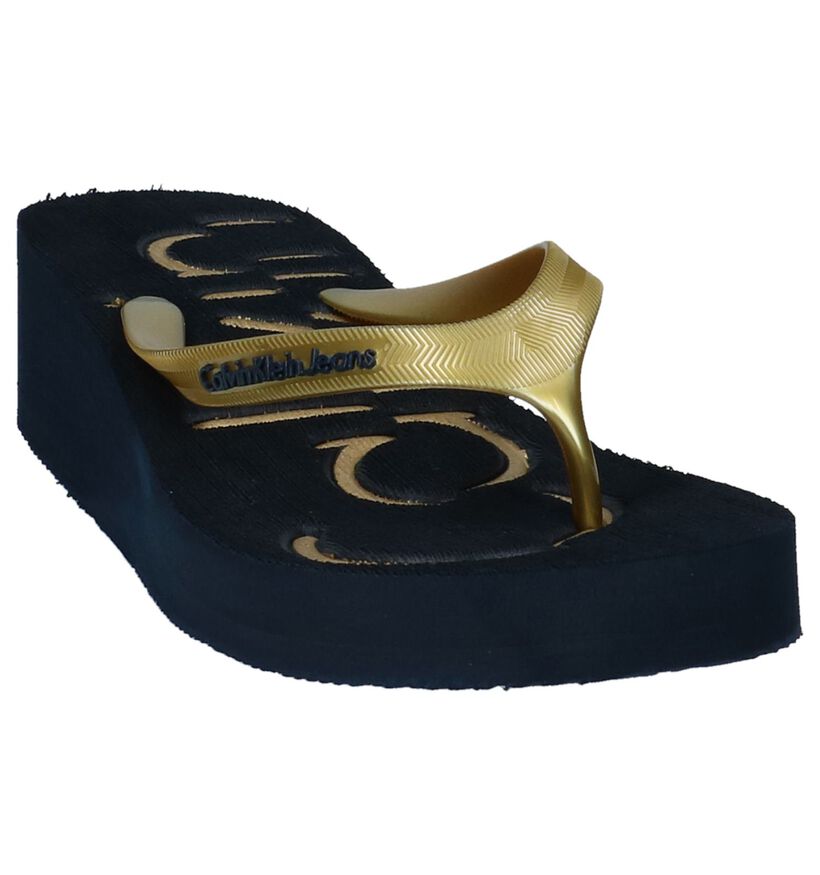 Calvin Klein Nu-pieds à talons  (Or), , pdp