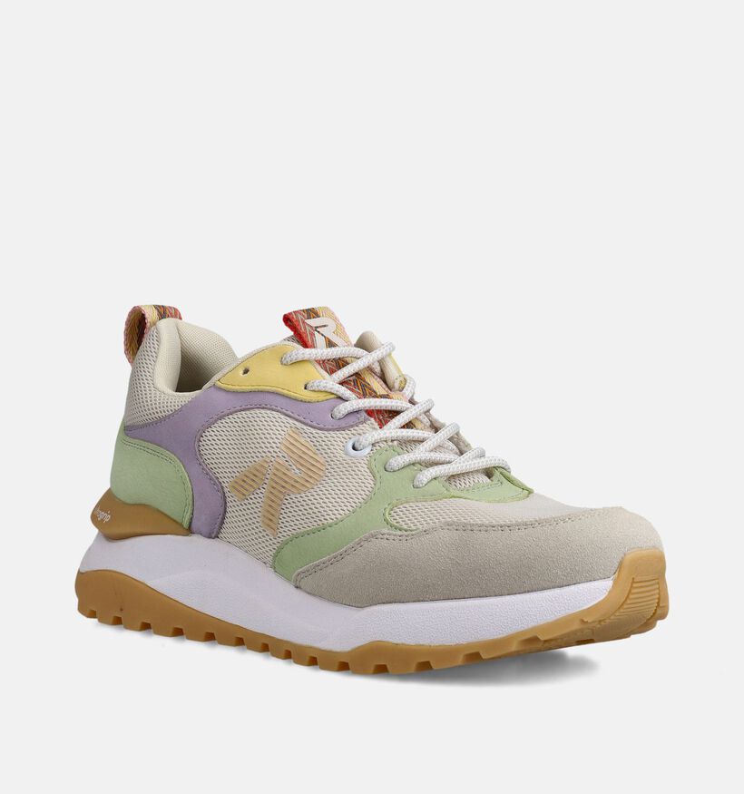 Rieker R-Evolution Lichtbeige/Pastel Sneakers voor dames (370438) - geschikt voor steunzolen