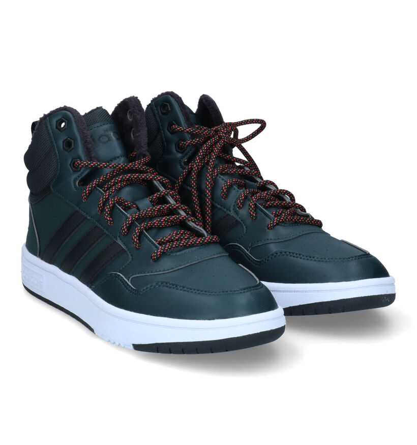 adidas Hoops 3.0 Mid Zwarte Sneakers voor heren (326291)