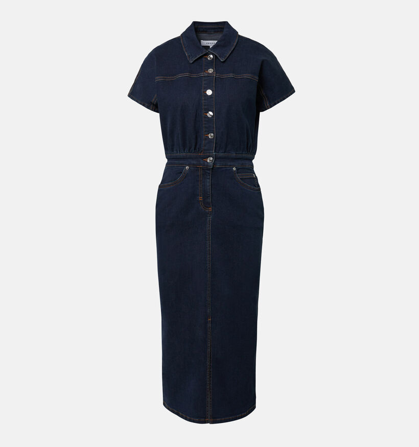 comma Robe en Bleu foncé pour femmes (364459)