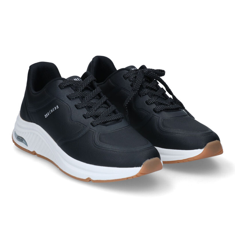 Skechers Arch Fit S-Miles Baskets en Noir pour femmes (334194) - pour semelles orthopédiques