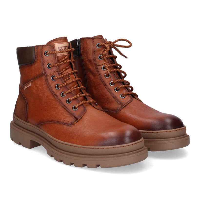 Pikolinos Ourense Bottines en Cognac pour hommes (316612) - pour semelles orthopédiques