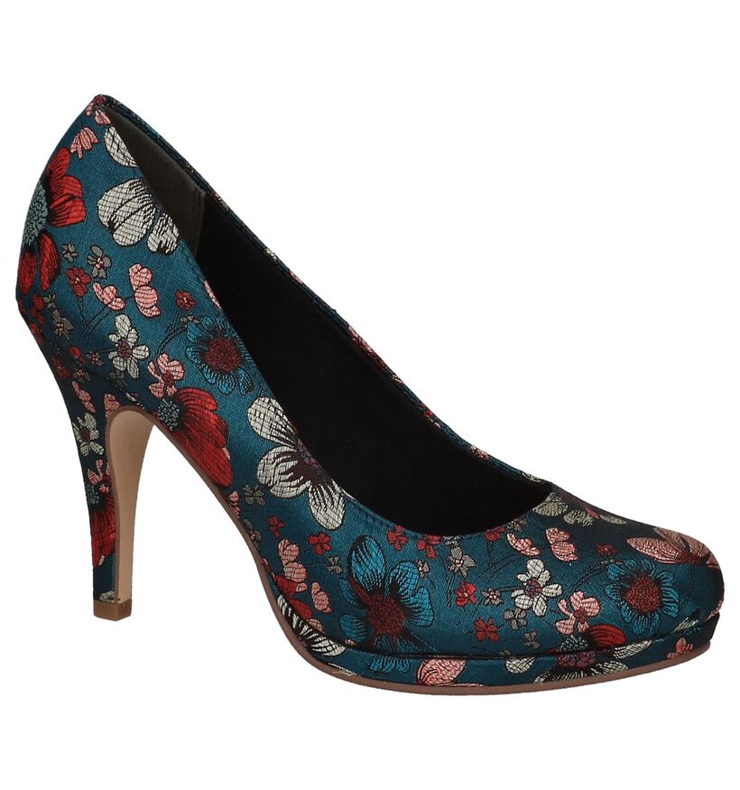 Turquoise Pumps met Hoge Hak Tamaris, , pdp