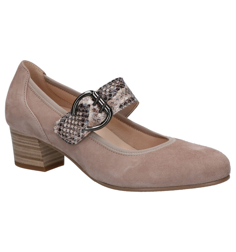 Gabor OptiFit Escarpins en Taupe en daim (271518)