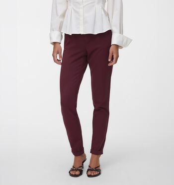 Vero Moda Broeken Blauw/Bordeaux