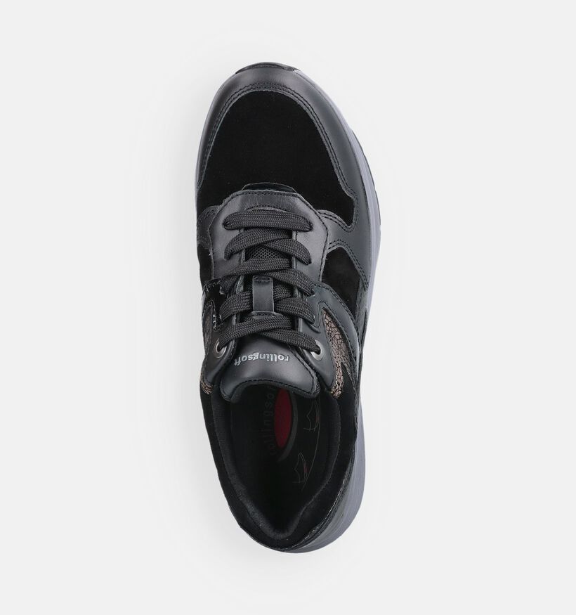 Gabor Zwarte Sneakers voor dames (376942) - geschikt voor steunzolen