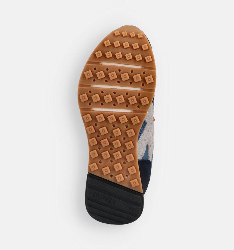 Sun68 Chaussures plates en Bleu pour hommes (361804) - pour semelles orthopédiques