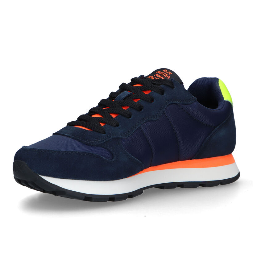 Sun 68 Tom Fluo Baskets en Bleu pour hommes (322372) - pour semelles orthopédiques