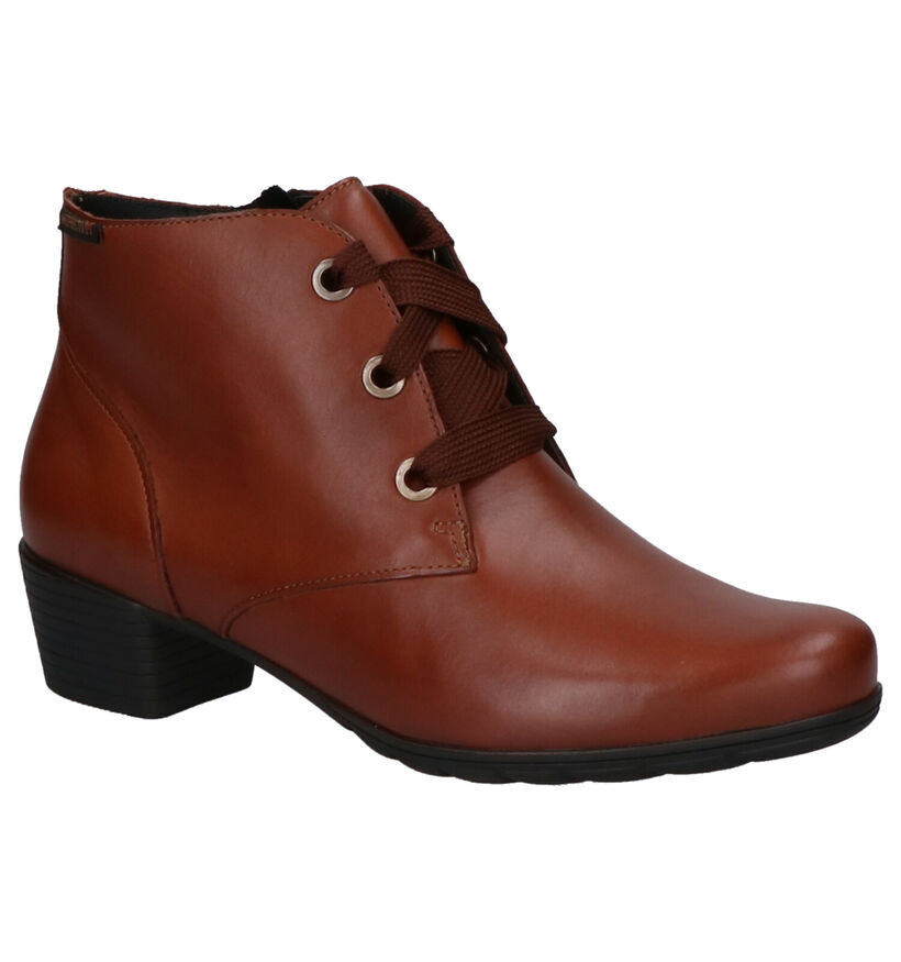 Mephisto Isabelle Cognac Enkellaarsjes in leer (259741)