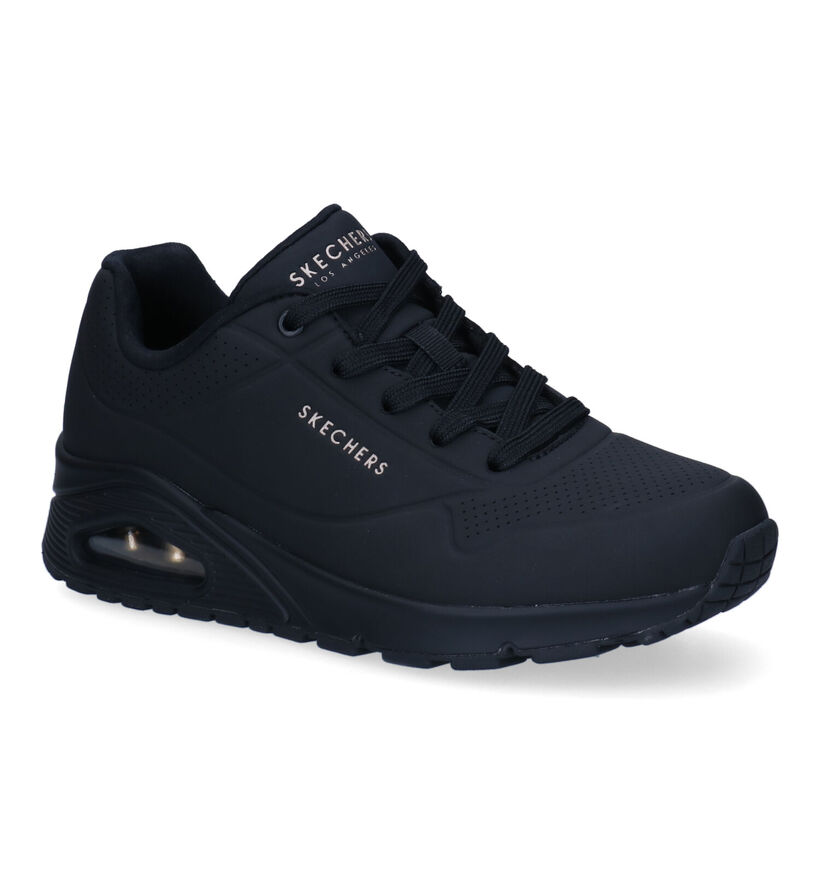 Skechers Uno Stand on Air Zwarte Sneakers voor dames (326235)