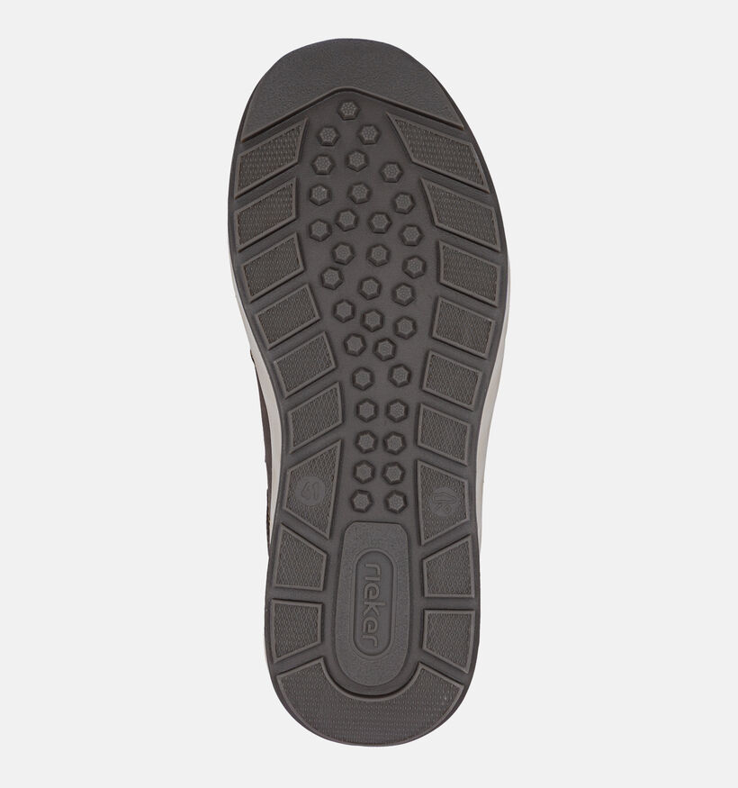 Rieker Antistress Chaussures plates en Brun fonc&eacute; pour hommes (376520) - pour semelles orthop&eacute;diques