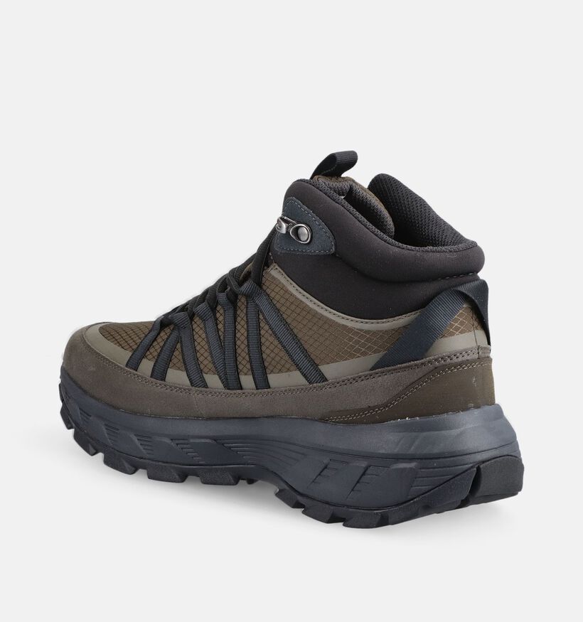 Jack Wolfskin Wild Hike Texapore Mid Chaussures de randonn&eacute;e en Vert pour hommes (380234) - pour semelles orthop&eacute;diques