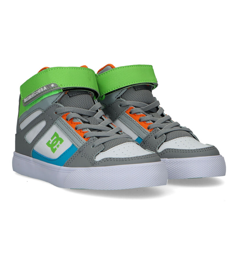 DC Shoes Pure High Top Baskets en Gris pour garçons (319506)