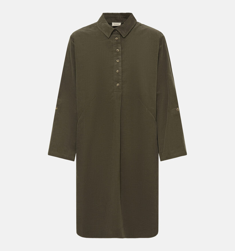 Fransa Cory Kakigroene Midi-Jurk voor dames (379929)