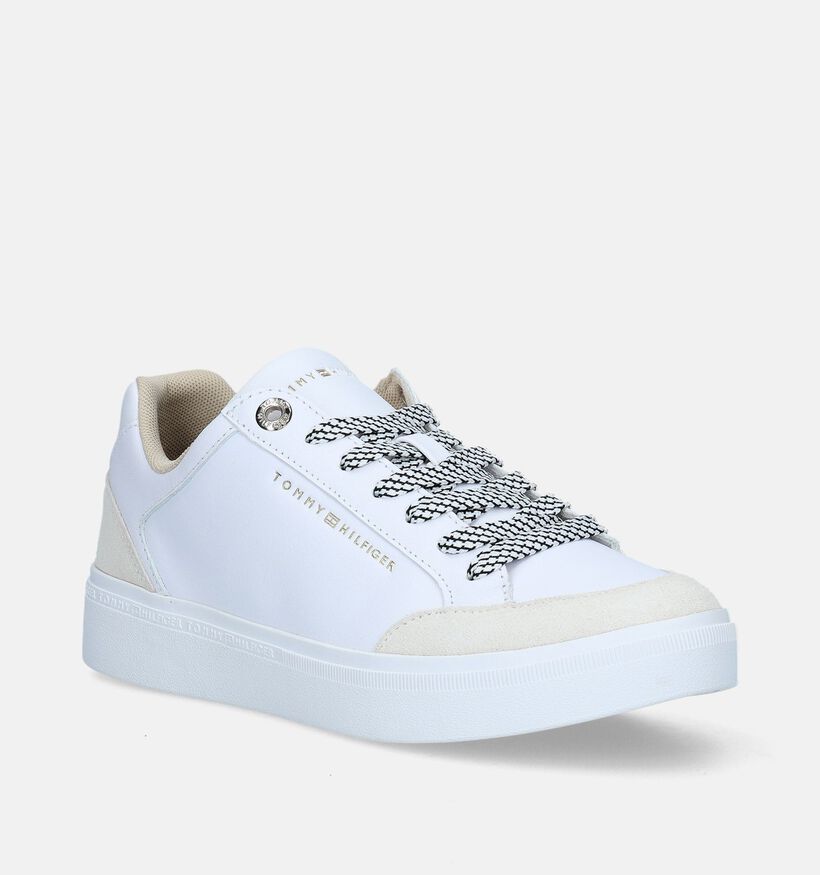 Tommy Hilfiger Seasonal Court Witte Sneakers voor dames (334058) - geschikt voor steunzolen