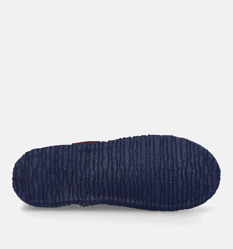 Giesswein Kiel Pantoufles hautes en Bleu pour femmes (349152)