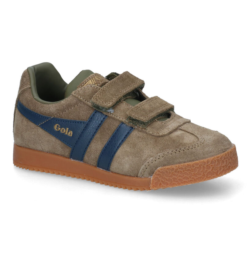 Gola Harrier Strap Baskets en Bleu pour filles, garçons (335822)