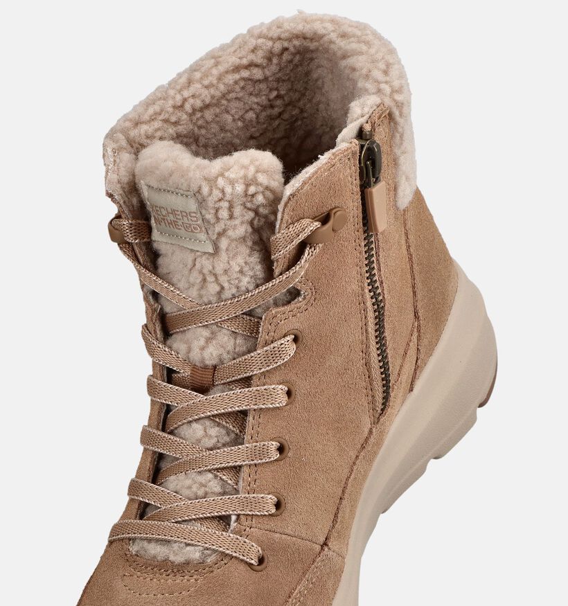 Skechers Glacial Ultra Bruine Boots voor dames (378102)