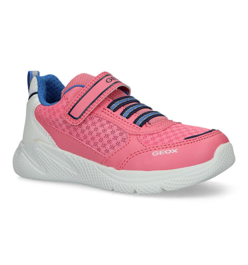 Geox Sprintye Baskets en Rose pour filles (326617) - pour semelles orthopédiques