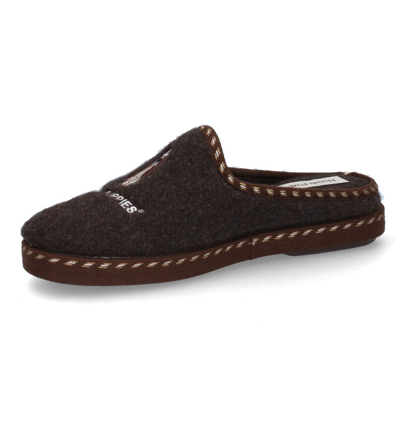 Hush Puppies Deux Pantoufles en Brun pour hommes (330018)