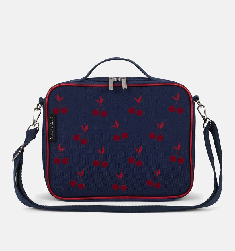 Caramel & cie Velvet Cherries Sac-repas isotherme Bleu/Rouge pour filles (373709)