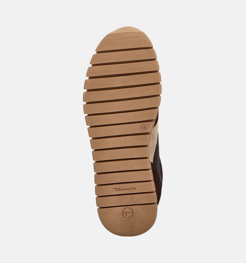Tamaris Donkerbruine Sneakers voor dames (360602) - geschikt voor steunzolen