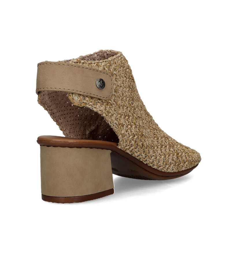 Rieker Beige Sandalen met Blokhak voor dames (354955)