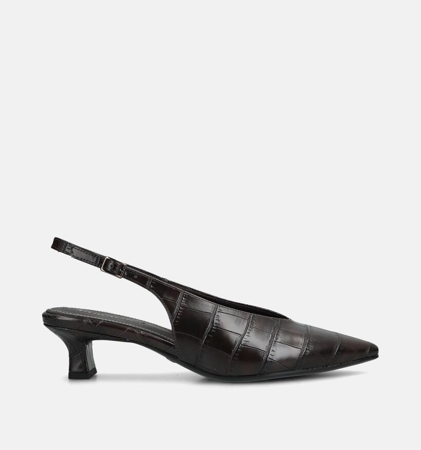 Tamaris Kitten Heels en Brun fonc&eacute; pour femmes (378925)