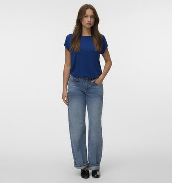 Vero Moda T-shirts Geel/Blauw