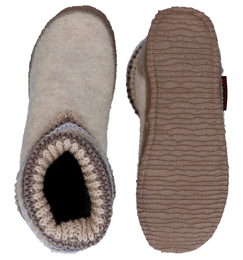 Giesswein Kiel Blauwe Hoge pantoffels voor dames (349152)