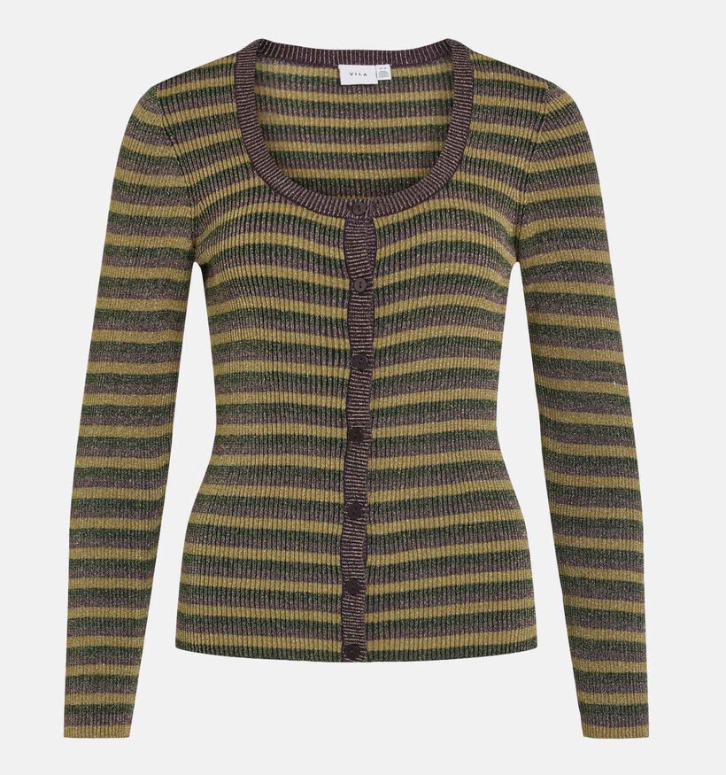 Vila Josie Paarse Gestreepte cardigan voor dames (345016)