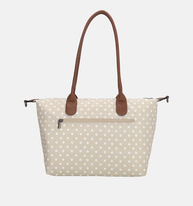 Charm London Buckingham Lichtbeige/Witte Shopper voor dames (374392)