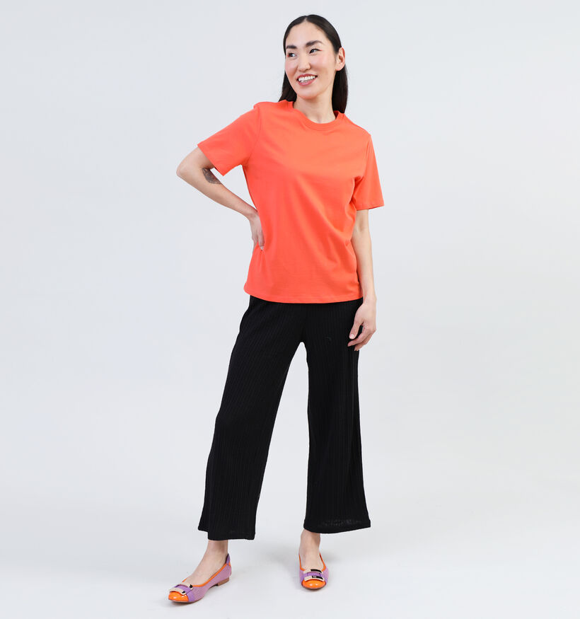 Pieces Ria Oranje T-shirt voor dames (342025)