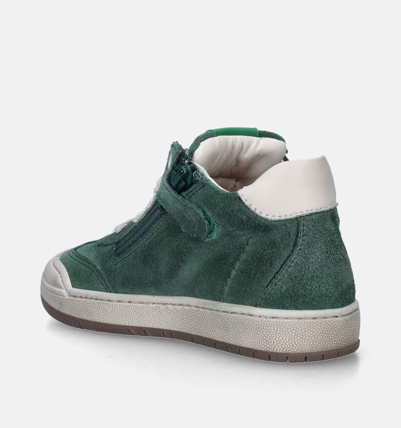 STONES and BONES Noles Groene Bottines voor jongens (348121) - geschikt voor steunzolen